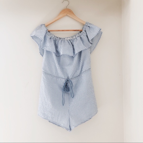 Honey Punch Gingham Romper